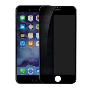 Privacy Screen mit Panzerglas für iPhone 7 Blickschutzfilter schwarz